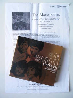 THE MARVELETTES Forever:Complete Motown Albums - 3-Disc CD Set & Press Release