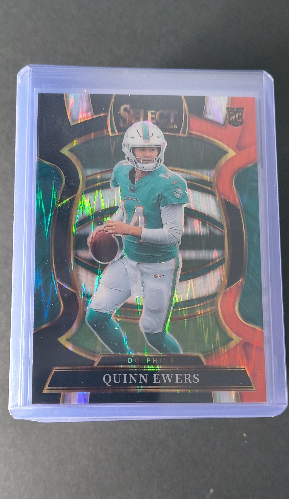 2025 Panini Select - Concourse Quinn Ewers #82 Black & Red Shock Prizm (RC)