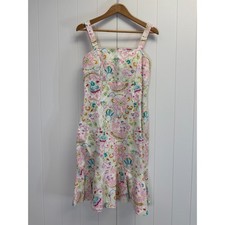 Karin Stevens Womens Floral Baby Doll Paisley Dress Size 12 Boho Tea Wedding