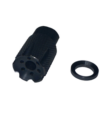 1/2x28 TPI Steel Compact Short Muzzle Brake Compensator For .223 .22LR 5.7X28
