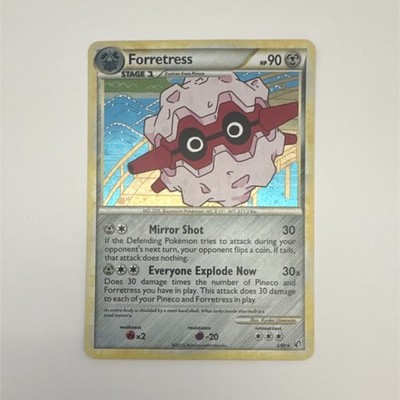 Pokémon Forretress Holo Rare Undaunted 3/90 Stage 1 90 HP Mirror Shot Explode
