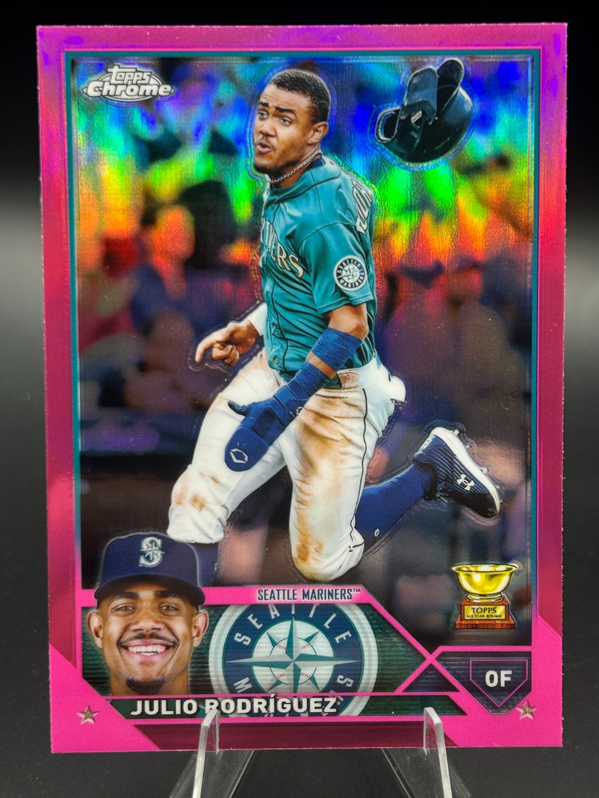 2023 Topps Chrome - Julio Rodriguez #200 Pink Refractor