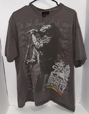 Bob Marley Hit Me With Music Zion Rootswear Reggae T Shirt Sz XL