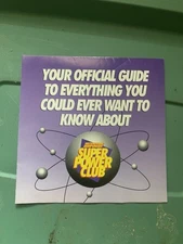 Nintendo Power Super Power Club Official Guide Foldable Promo Poster