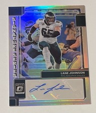 2022 Panini Optic Signature Series Autograph Holo Prizm #SS-LJ Lane Johnson Auto