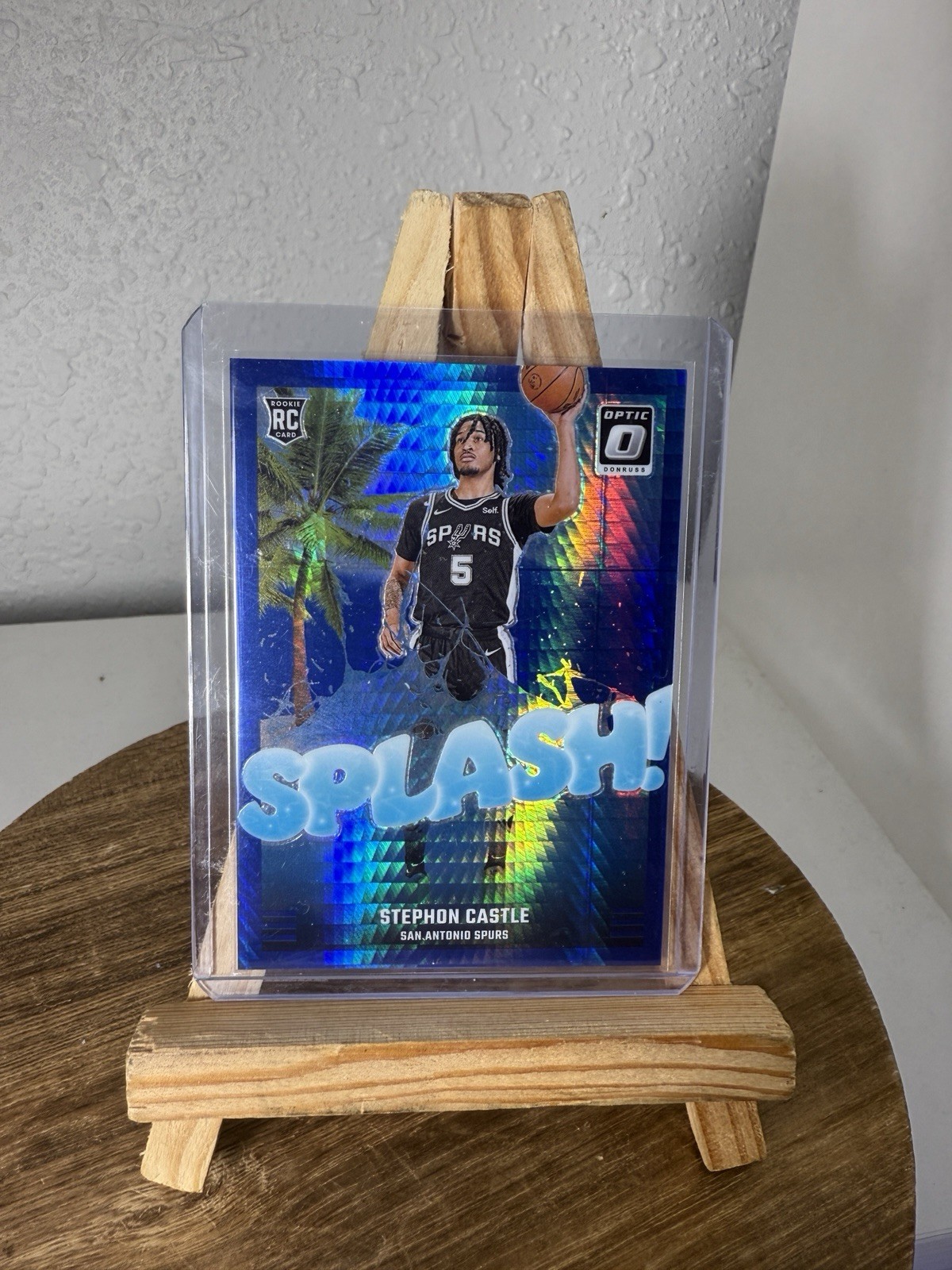2024-25 Donruss Optic Stephon Castle #14 Blue Hyper Splash #/175