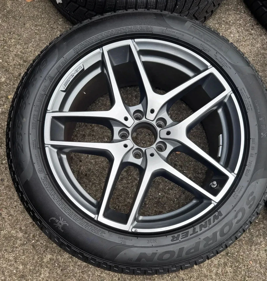 Original Mercedes AMG 19 Zoll für GLC X253 Pirelli Winterräder RDKS 2534011800 - Bild 2 von 4