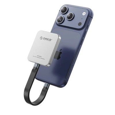 ORICO Mini Magnetic External SSD FlashPod for iPhone 17 16 15 Pro/Max 150MB/s Po