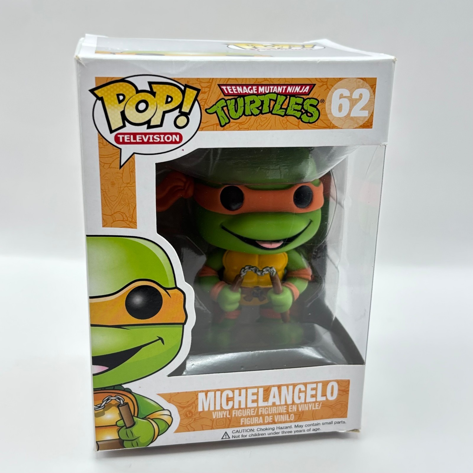 Funko Pop! Vinilo: Teenage Mutant Ninja Turtles - Miguel Ángel #62 Caja Dañada