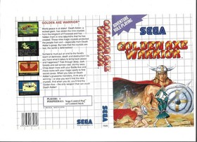 Sega Master System GOLDEN AXE WARRIOR w/Cartridge, Instructions & Box (CIB)