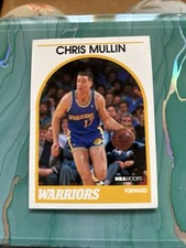 1989-90 NBA Hoops Chris Mullin Basketball Card #90 Golden State Warriors NM