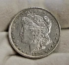 1880 US Morgan Silver Dollar $1 AU (Cleaned)