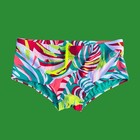 Speedo Men Turquoise Blue Pink Print swim euro Brief Swimwear size 34