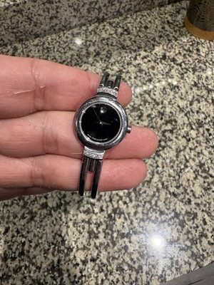 Authentic Movado Women Harmony Swiss Bangle Strap BlackDial With Diamond