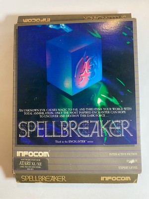 RARE Infocom SPELLBREAKER Atari XL/XE COMPLETE SEALED CONTENTS Unopened Feelies 