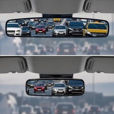 Espejo Retrovisor Panoramico De 17 Pulgadas Para Auto Y Camion De Lujo Pro