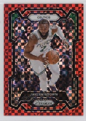 2023-24 Panini Prizm Red Power Prizm /75 Jaylen Brown #31 0rd2