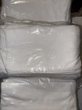 LOT 12 BRAND NEW WHITE ZIPPERED PILLOW CASES T-180 PERCALE HOTEL LINEN!