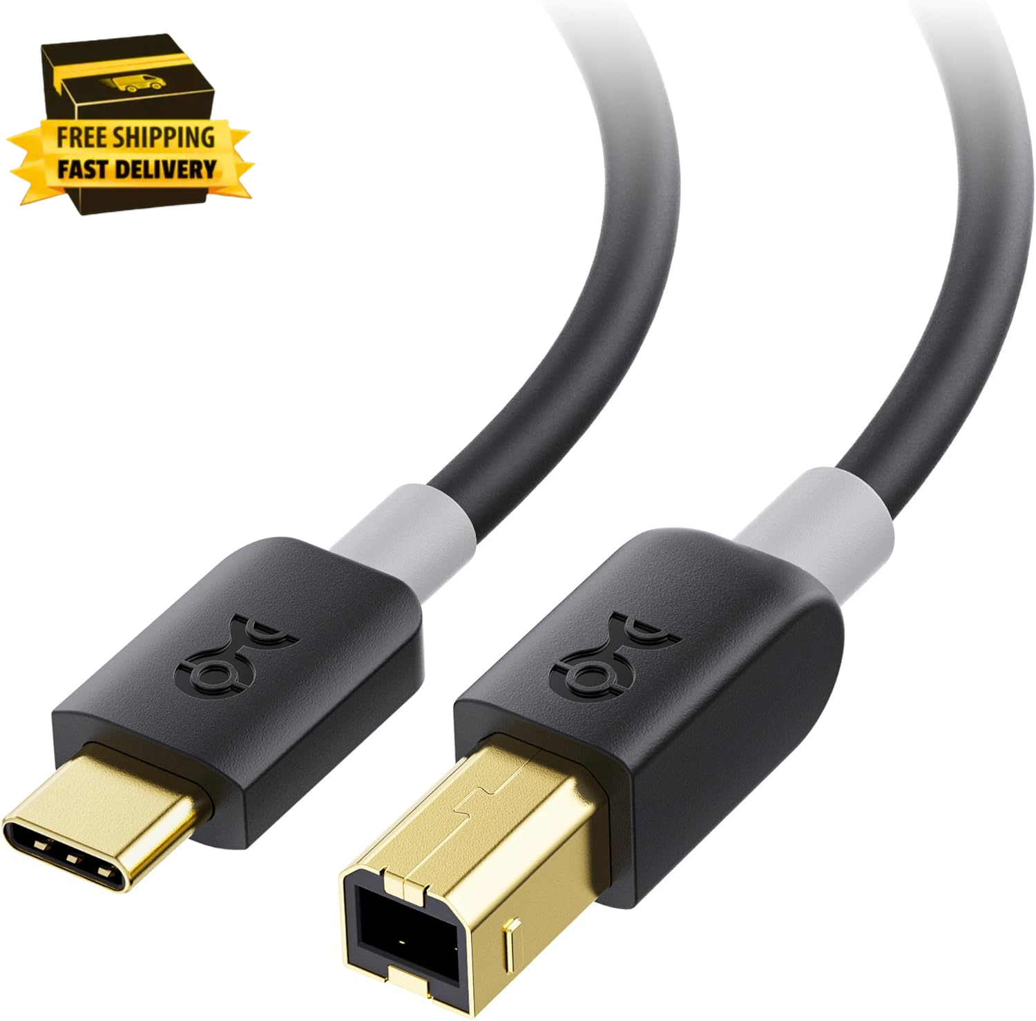 USB B to USB C Cable - 3.3Ft, USB-C to USB-B Cable, MIDI to USBC Cord, Compatibl-image