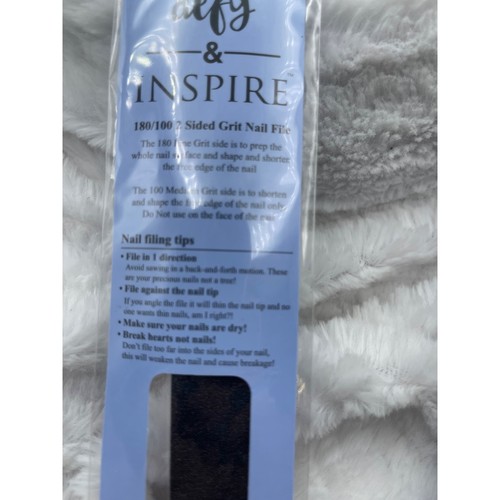 Nail File Defy & Inspire 180 Fine/100 Medium Grit 2 Sided Pack of Two New - Picture 5 of 5