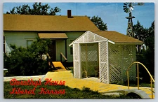 Vintage Postcard KS Liberal Dorothy's House Chrome ~8925
