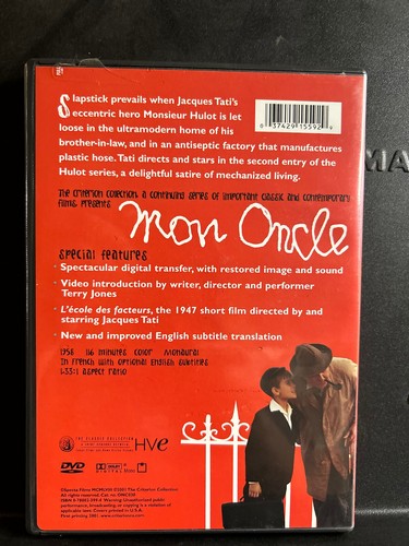 Mon Oncle (1958) The Criterion Collection #111 DVD 2001 A Jacques Tati Film - Picture 2 of 5
