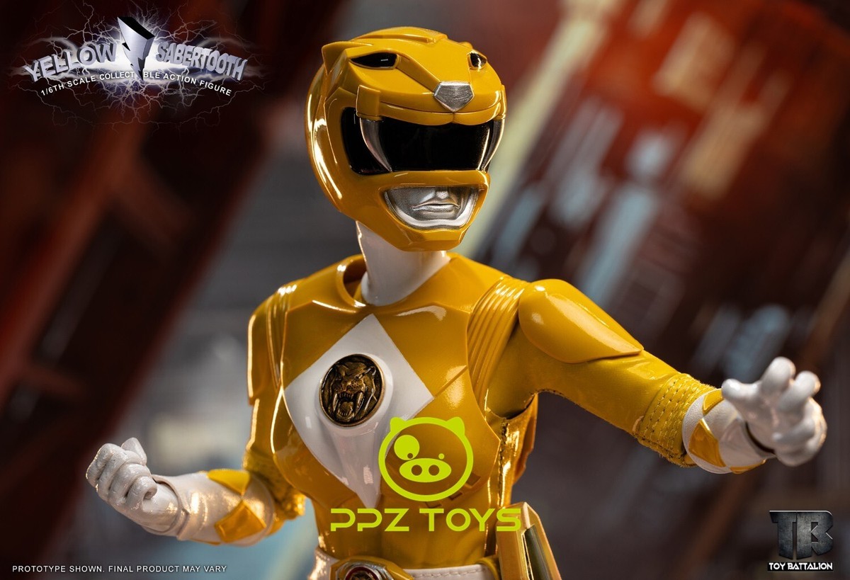 TOYS BATTALION TB016 1/6 パワー イェローレンジャー 1/6 Scale Toys Battalion TB016 Yellow Sabertooth Collectible