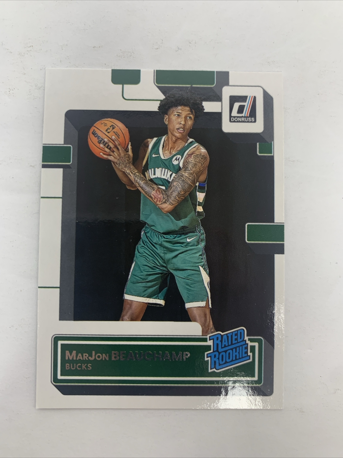 MarJon Beauchamp 2022-23 Donruss Rated Rookie - #224 - Milwaukee Bucks
