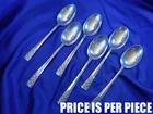 LUNT COLUMBINE STERLING SILVER OVAL SOUP SPOON - NEARLY NEW CONDITION