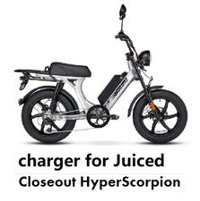 power suppply fast 3A battery Charger for Juiced Hyperscorpion 52v ebike KNT