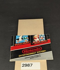 Duck Hunt and Super Mario Bros - Nintendo NES- Manual Only **NO GAME!