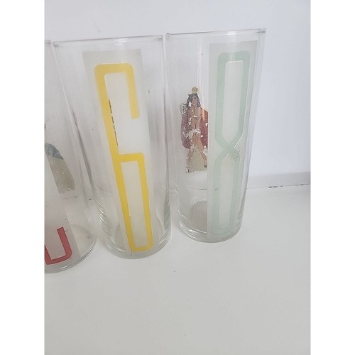 Vintage 1950s-60s Peek-a-boo Novelty Beer Glasses - Picture 9 of 10