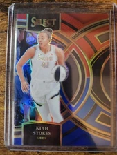 2024 Panini WNBA Select Kiah Stokes Premier Red & Blue Prizm 37/399 #179 Aces