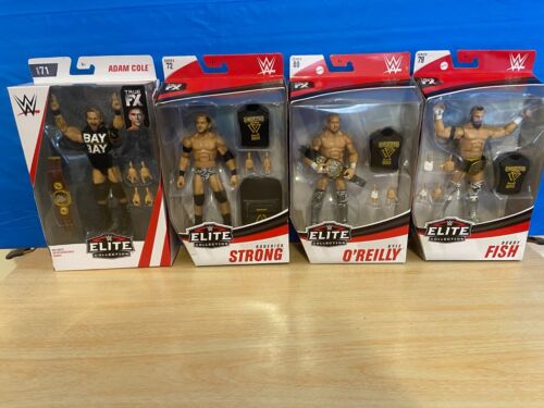Adam Cole Strong Fish O'Reilly Elite WWE AEW Figure set Undisputed Era ROH NEW - Picture 1 of 2
