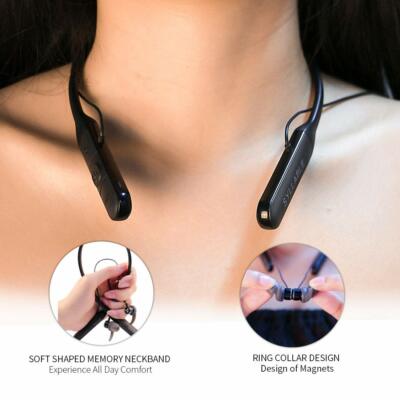 Wireless Bluetooth Sport Gym Headphones Earphones Earbuds Headset with MIC Bass