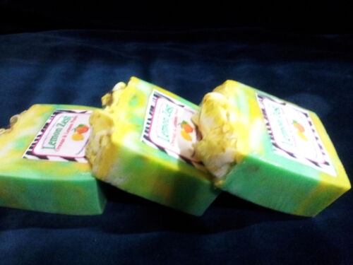 Homemade Natural Lemon Zest Citrus Glycerin Exfoliating Soap - Picture 1 of 3