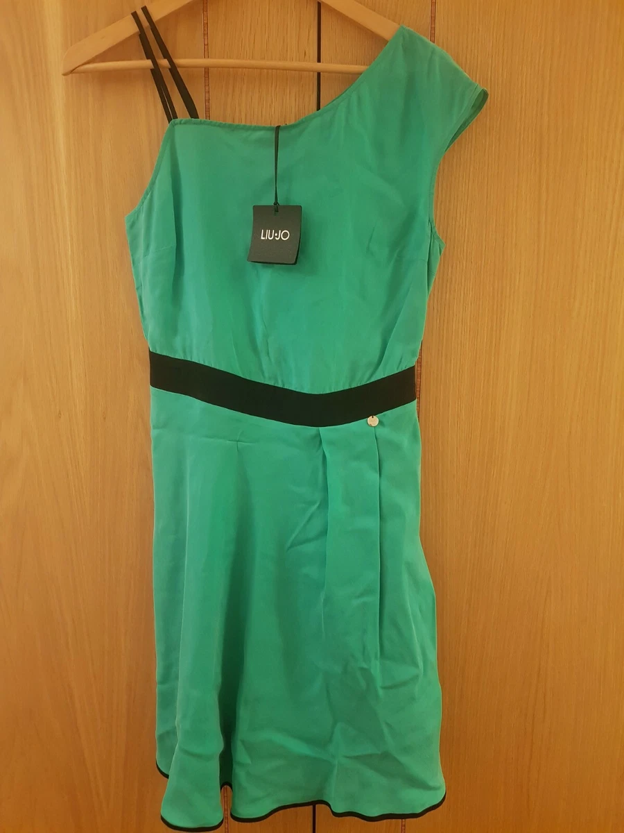 Liu Jo Women Green Dress Size 10 Uk 42 IT New