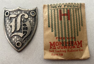 Monogram Locking Radiator Cap NOS 1920's-1930's Monogram Junior Radiator Motometer Cap Shield Letter ...