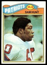 1977 Topps #356 Sam Hunt RC New England Patriots
