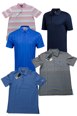 5x Adidas Golf Herren Poloshirts, blau, pink & grau, kleine 34''-36'' Brustumfang.