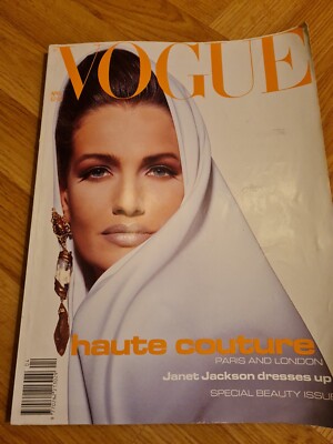 VOGUE Magazine: April 1991, Karen Mulder, Janet Jackson. | eBay UK