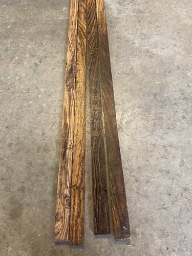 Lot of 4 pieces of Bocote exotic wood ,strips 24"x7/8"x1/4"thick #8 - Picture 5 of 5
