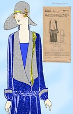1920s VTG Ladies Home Journal Sewing Pattern 5527 FF Misses Flapper Dress Sz 34B