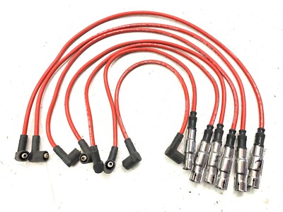 VW VR6 Zündkabel Kabel ROT CORRADO GOLF PASSAT Verteiler POWERTEC SPORT AAA ABV