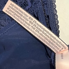 NWT VICTORIA'S SECRET Dream Angels String Bikini Sz S-M-L-XL Blue Silky Lace