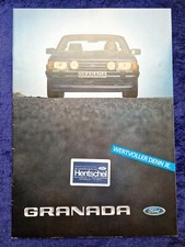 Ford Granada Prospekt 12.1983  auch mit Granada 2.8i und Turnier