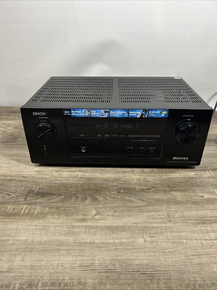 DENON AVR-X2000 500watt Zone 2 4K Ultra HD Receiver