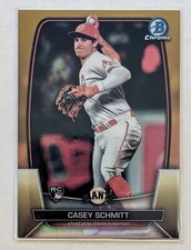 2023 Bowman Chrome Casey Schmitt Gold Refractor /50 RC #38 San Francisco Giants