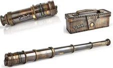 Functional Nautical Antique Telescope Spyglass Handcrafted Telescope in Box