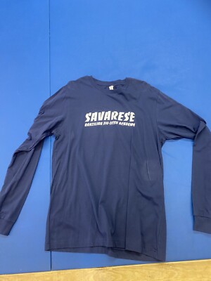 Savarese BJJ Academy Long Sleeve T-shirt Blue M